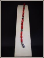 Bransoletka-KORAL-SREBRO 925 w.10,590g
