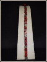 Bransoletka-KORAL-SREBRO 925 w.16,280g