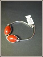 Bransoletka-KORAL-SREBRO 925 w.16,700g