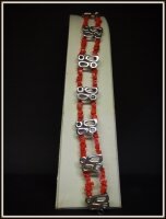Bransoletka-KORAL-SREBRO 925 w.20,250g