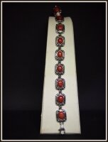 Bransoletka-KORAL-SREBRO 925 w.36,700g