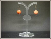 Kolczyki-KORAL-SREBRO 925 w.5,47g
