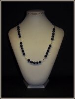 Naszyjnik - LAPIS LAZULI - SREBRO 925